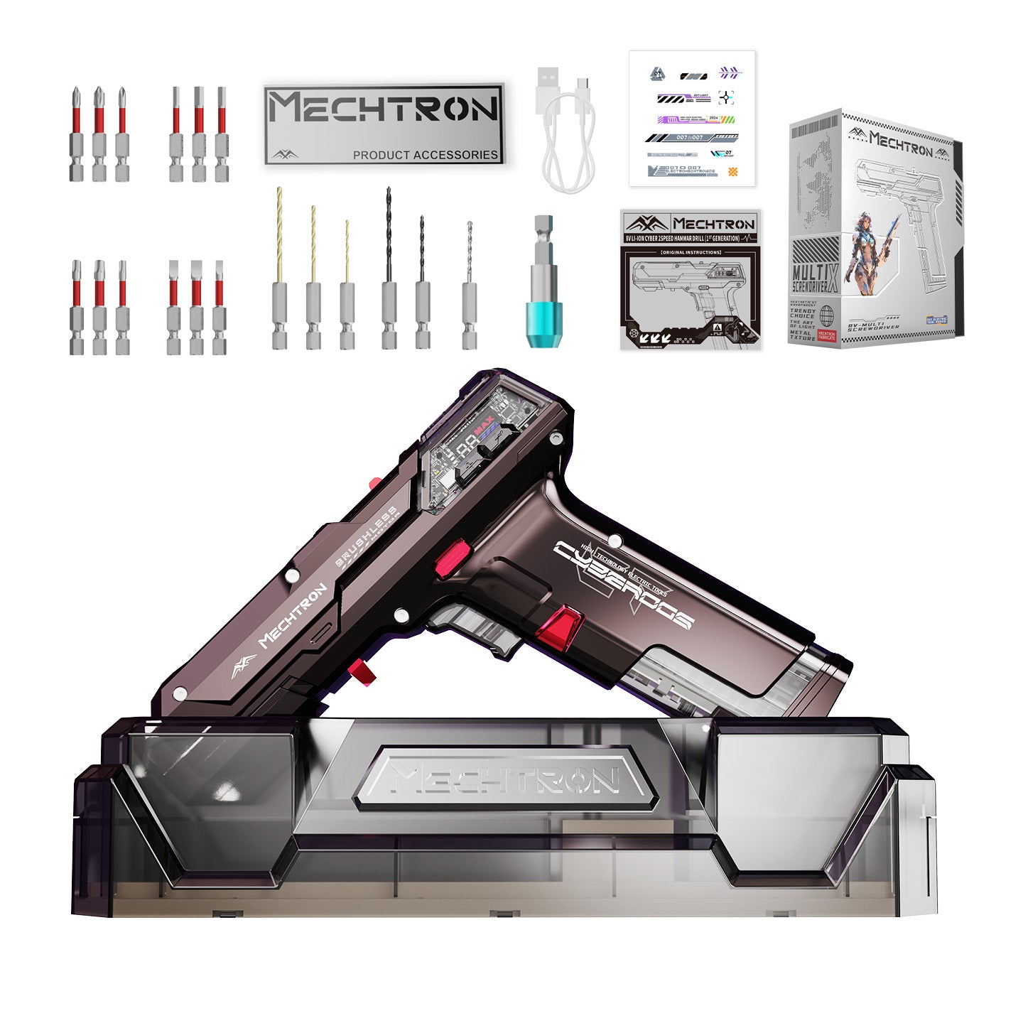 8V LI-ION AI 2 SPEED BRUSHLESS HAMMER DRILL (PRO)